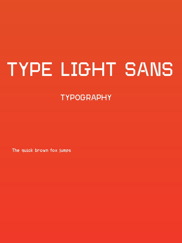Type Light Sans Poster