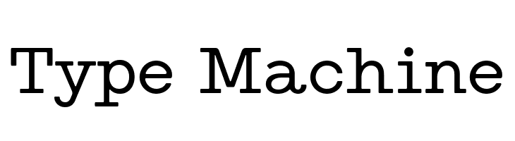 Type Machine  Frei Schriftart Herunterladen