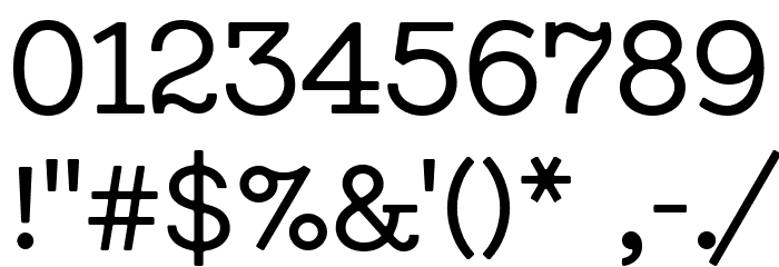 Type Machine Font OTHER CHARS