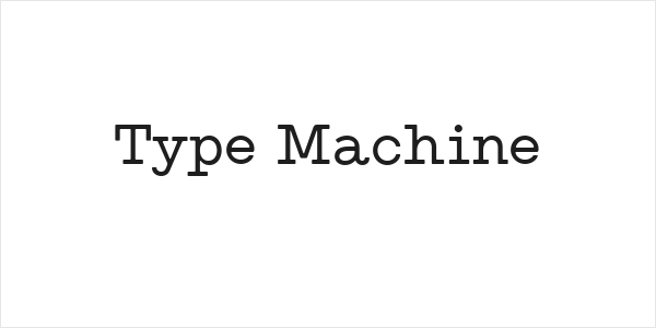 Type Machine Logo