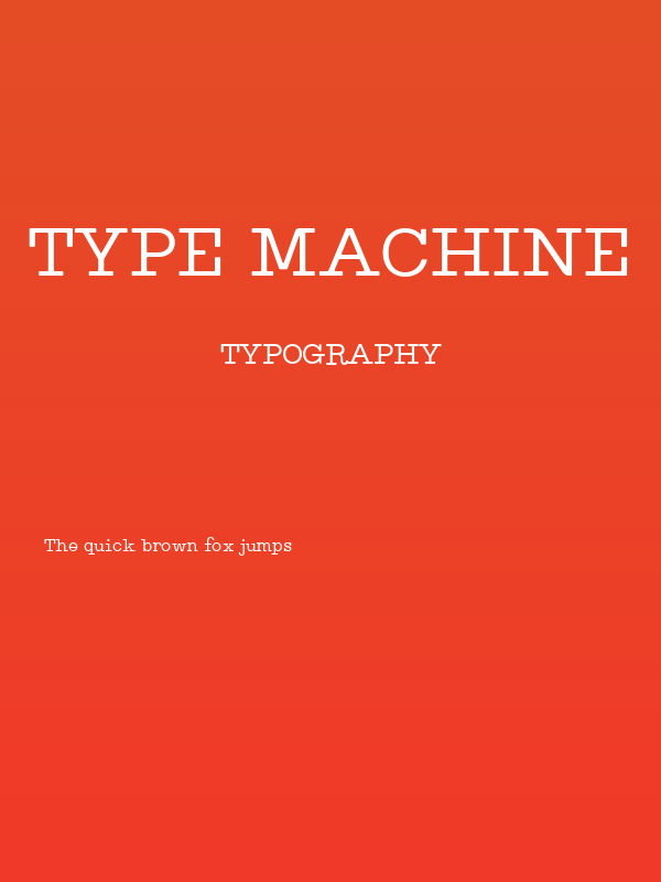 Type Machine Poster