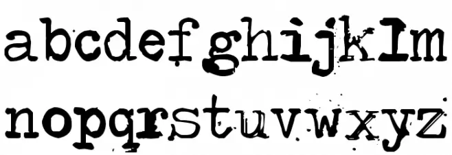 Type-Ra 字体 小写