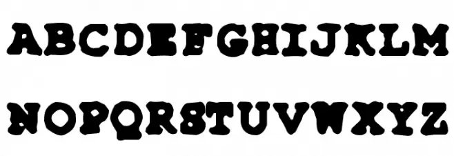 Type-Simple Schriftart Groß