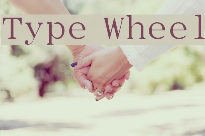Type Wheel Font examples