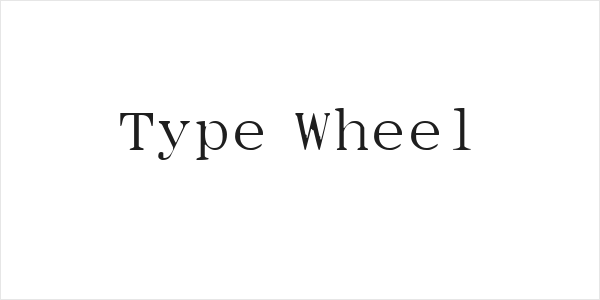 Type Wheel Logo