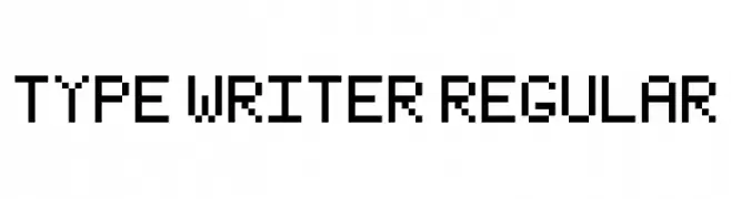 Type Writer Regular  تنزيل الخطوط