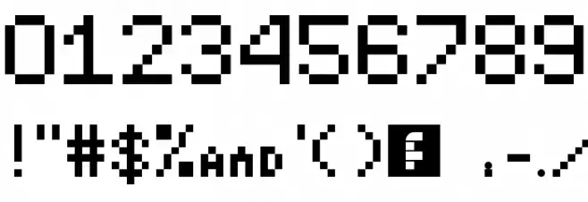 Type Writer Regular Font OTHER CHARS