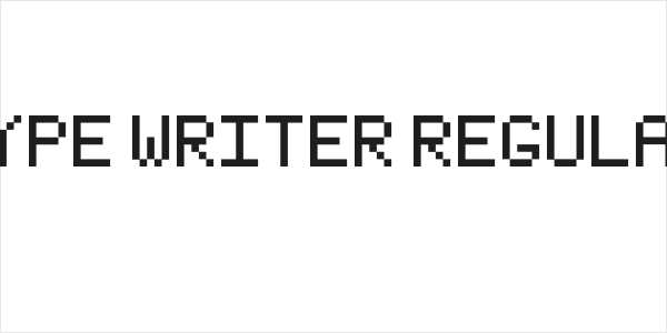 Type Writer Regular Logo