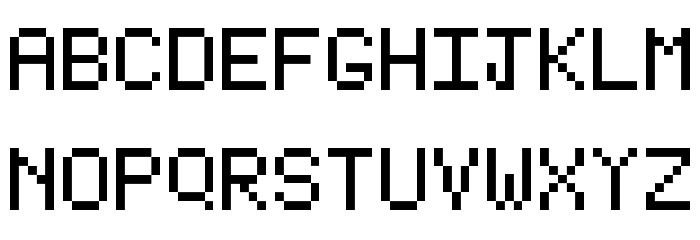 Type Writer Regular Font LOWERCASE