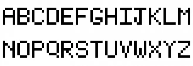 Type Writer Regular Schriftart Kleinbuchstaben