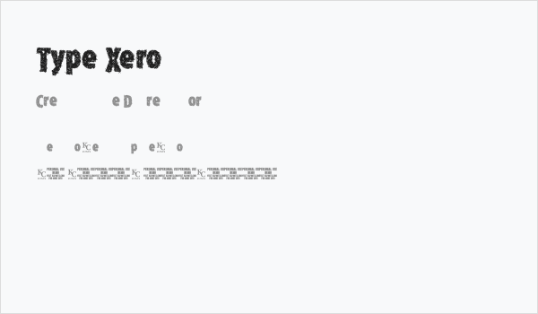 Type Xero Business Card