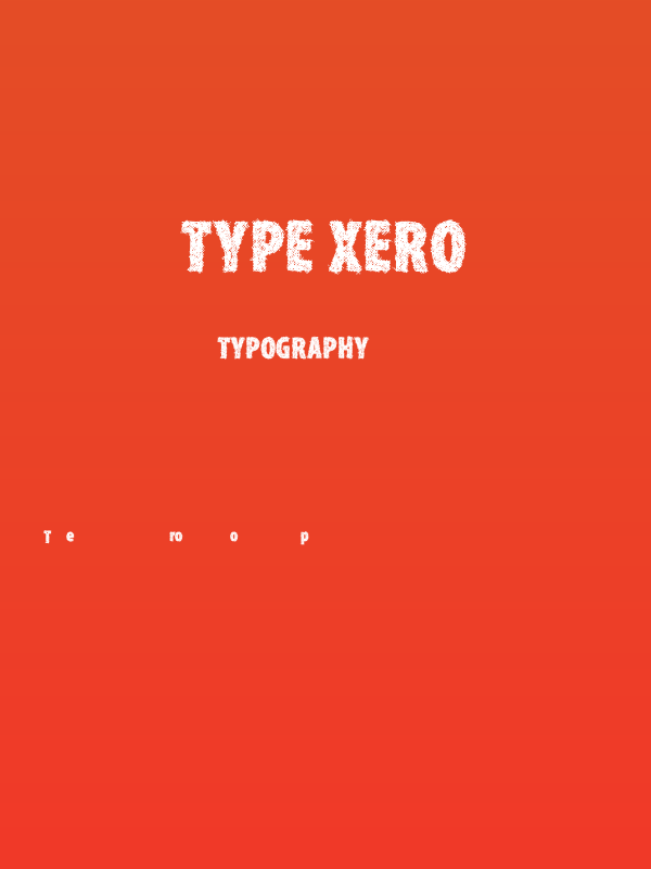 Type Xero Poster
