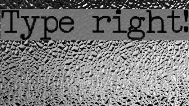 Type right! Font examples