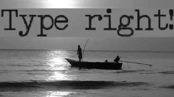 Type right! Font examples