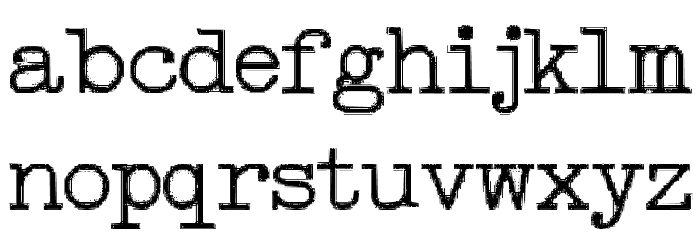 Type right! Font LOWERCASE
