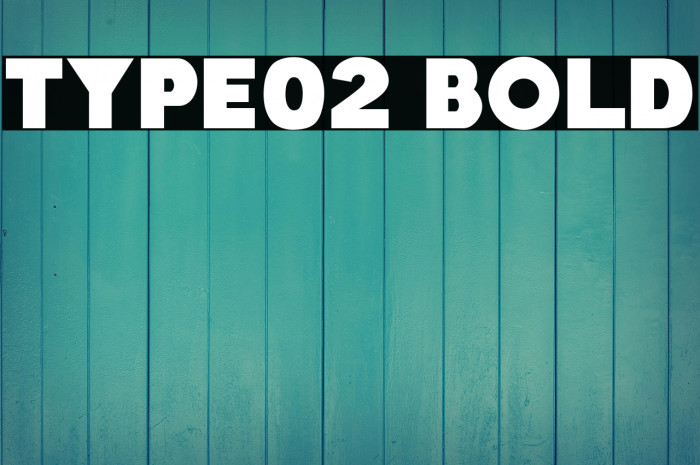 Type02 Bold Example 3