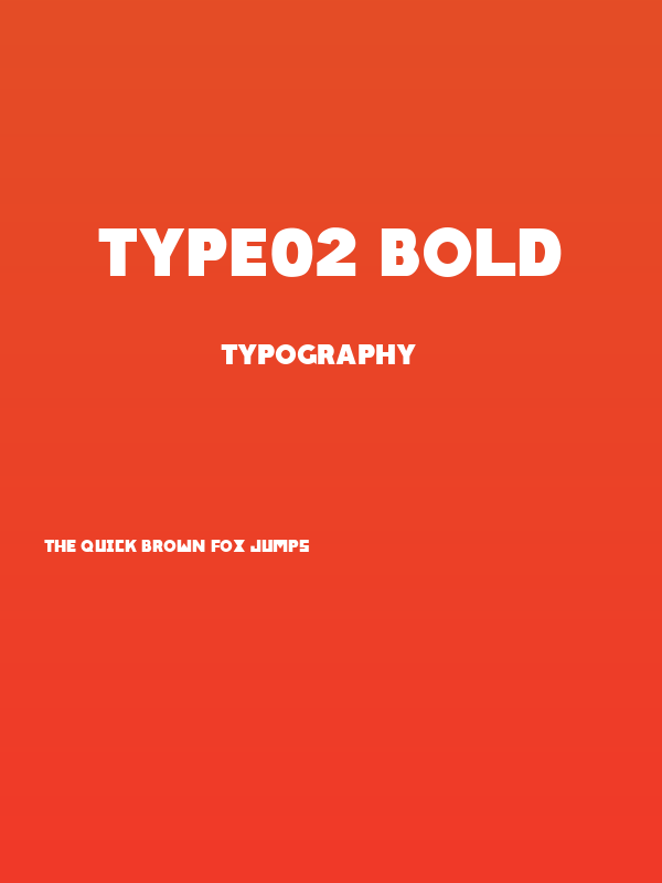 Type02 Bold Poster