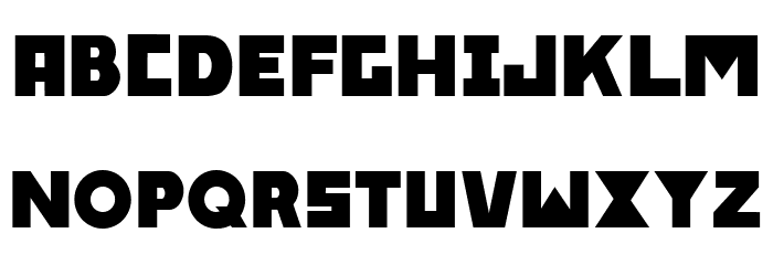 Type02 Bold Font LOWERCASE