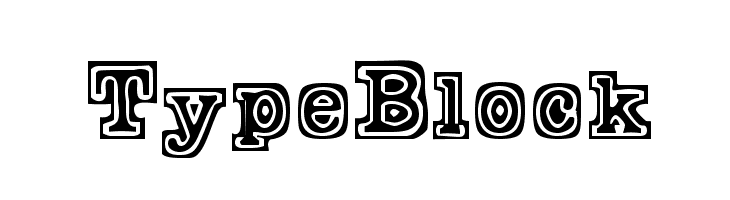 TypeBlock  font caratteri gratis