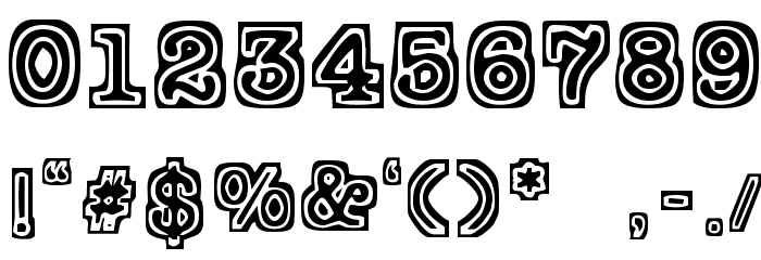 TypeBlock Font OTHER CHARS