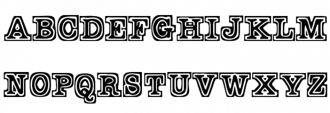 TypeBlock Шрифта ВЕРХНИЙ