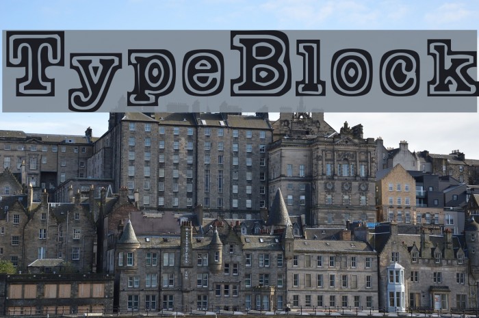 TypeBlock Font examples