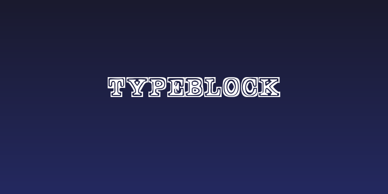 TypeBlock Social Header