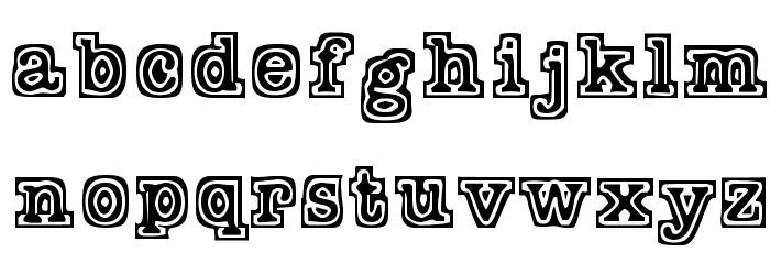 TypeBlock Font LOWERCASE