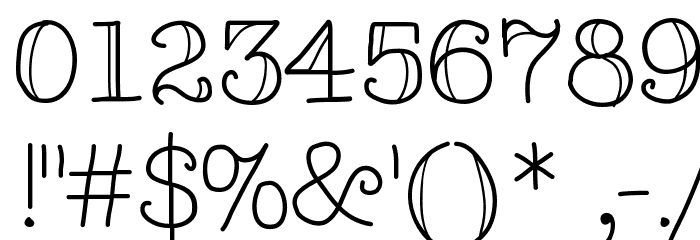 TypeMeTwo Font OTHER CHARS
