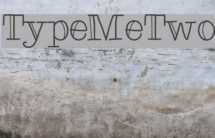 TypeMeTwo Font examples