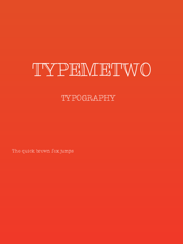 TypeMeTwo Poster