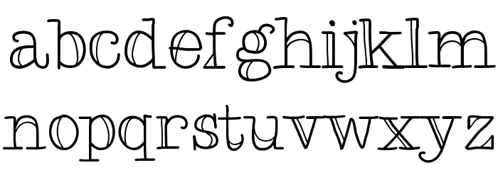 TypeMeTwo Font LOWERCASE