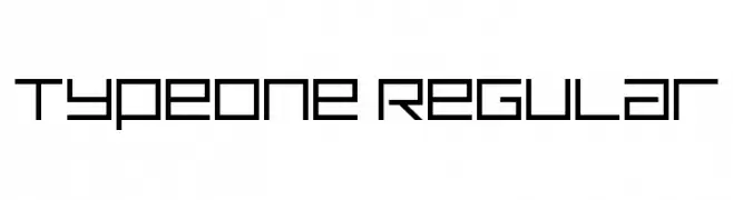 TypeOne Regular  تنزيل الخطوط