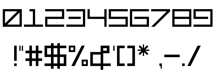 TypeOne Regular Font OTHER CHARS