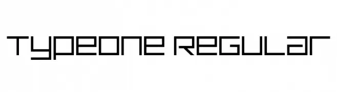 TypeOne Regular  Frei Schriftart Herunterladen