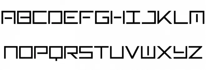 TypeOne Regular Schriftart Groß