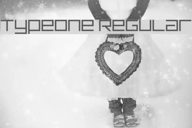 TypeOne Regular Font examples