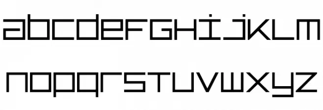 TypeOne Regular 字体 小写