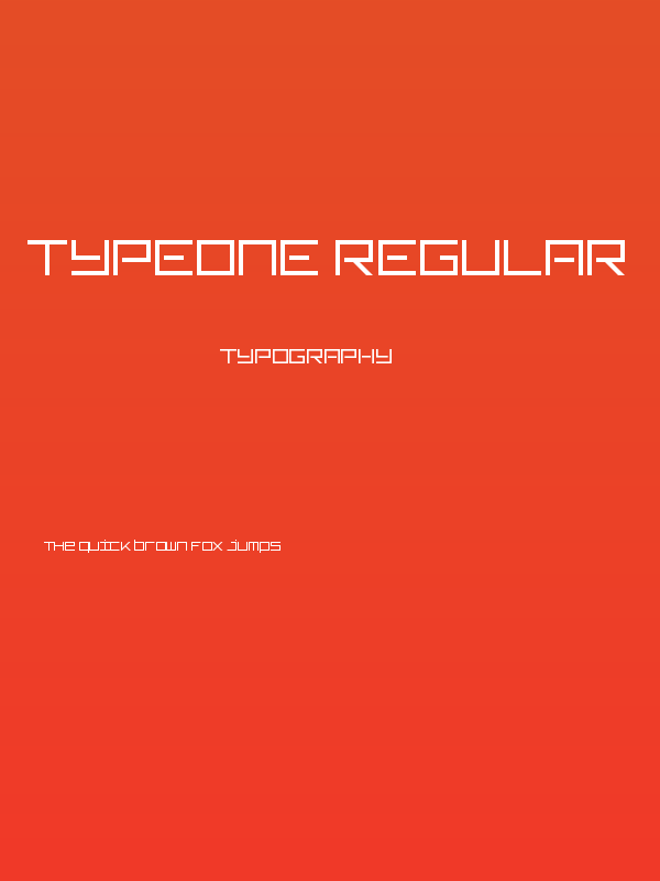 TypeOne Regular Poster