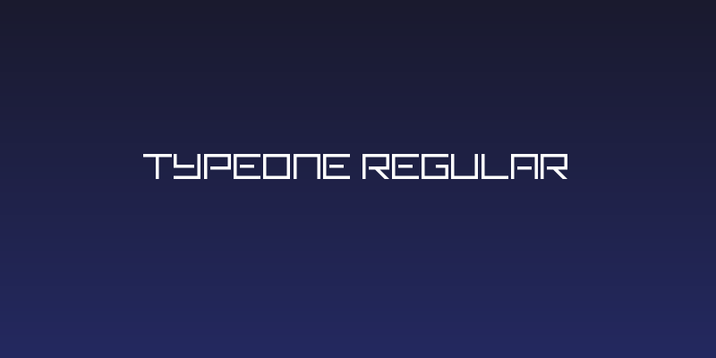 TypeOne Regular Social Header