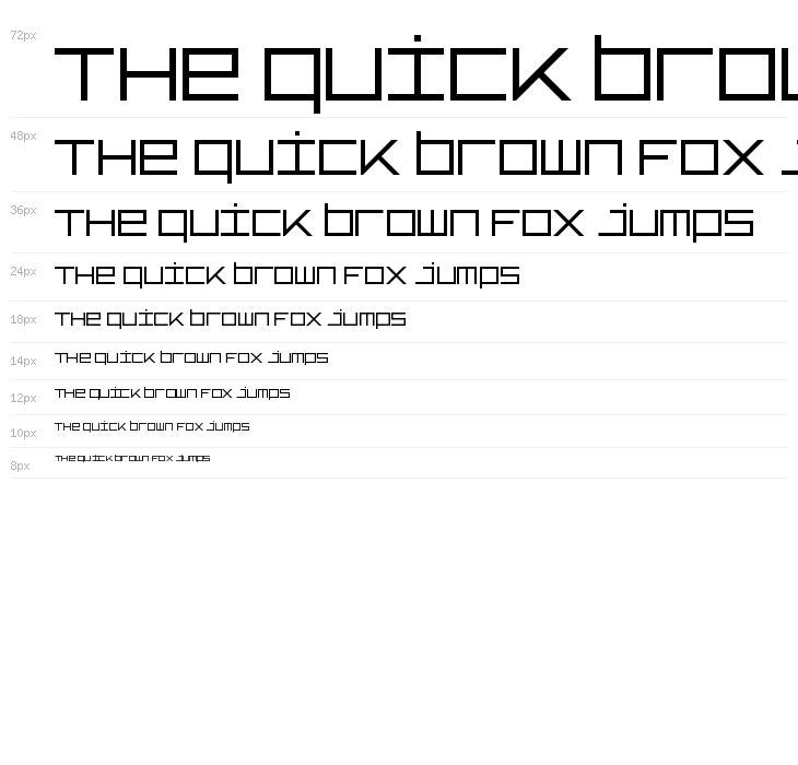 TypeOne Regular Waterfall