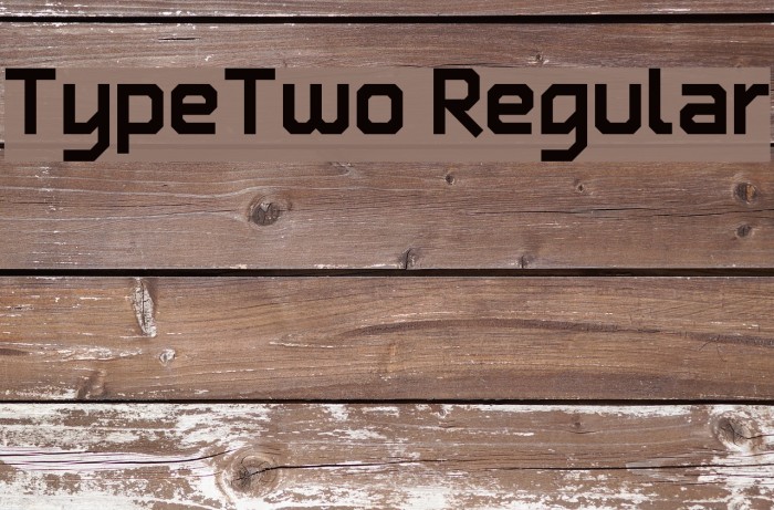 TypeTwo Regular Font examples