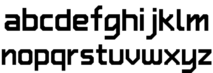 TypeTwo Regular Font LOWERCASE