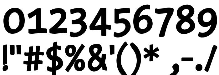 TypeWritersSubstitute-Black Font OTHER CHARS