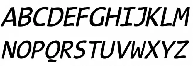 TypeWritersSubstitute-Oblique 字体 大写