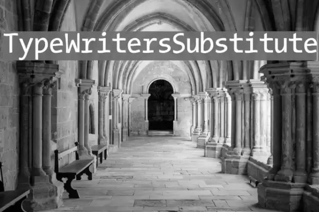 TypeWritersSubstitute Fuentes examples