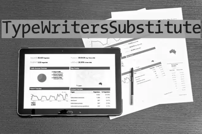 TypeWritersSubstitute Fuentes examples