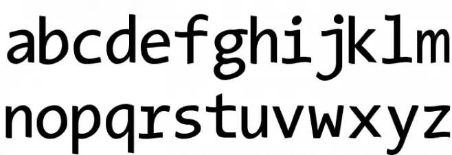 TypeWritersSubstitute 字体 小写