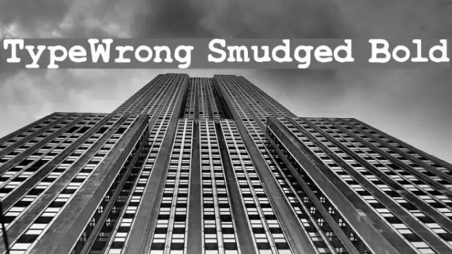 TypeWrong Smudged Bold Polices examples