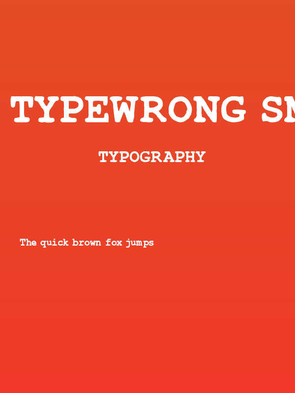 TypeWrong Smudged Bold Poster